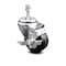 Service Caster 3.5 Inch Phenolic Wheel Swivel 3/8 Inch Threaded Stem Caster with Brake SCC SCC-TS20S3514-PHS-TLB-381615 - alternate 1